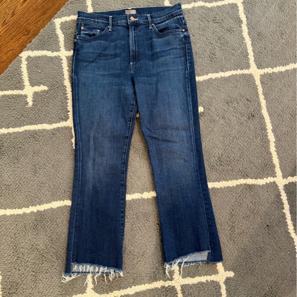 MOTHER Women's Flare Jeans in Dark Blue